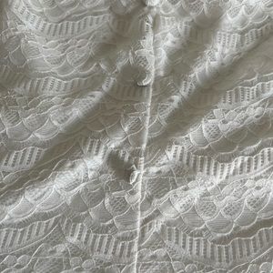 6 Plus Torrid White Lace Top